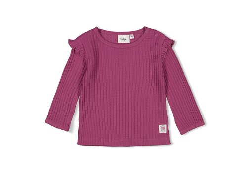 Feetje Feetje Longsleeve rib - Sunny Love Violet