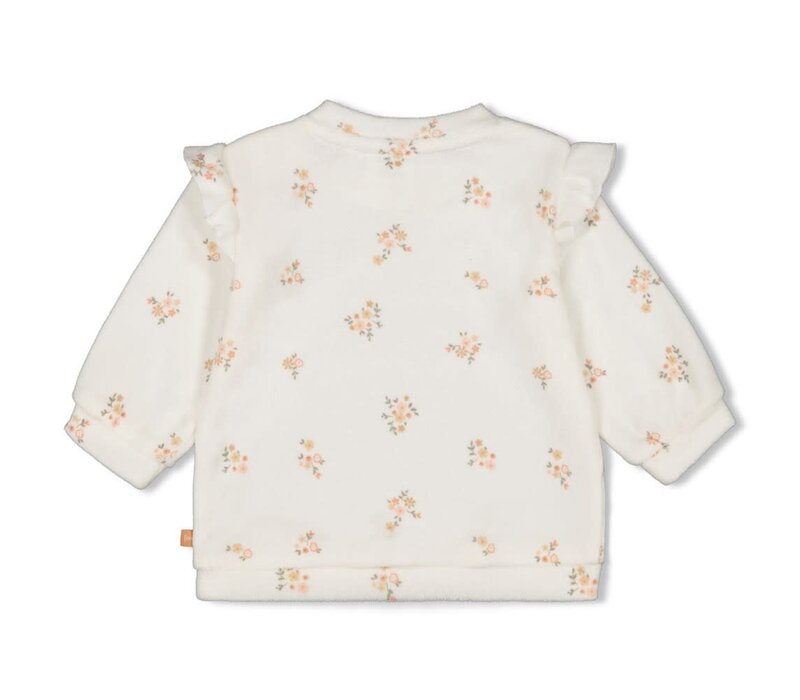 Feetje Sweater AOP - Bloom With Love Offwhite