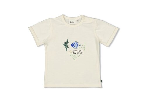 Feetje Feetje T-shirt - Protect Our Reefs Offwhite