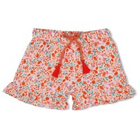 Jubel Short AOP ruches - Berry Nice Rood