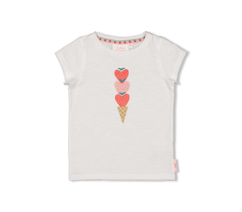 Jubel T-shirt - Berry Nice Wit