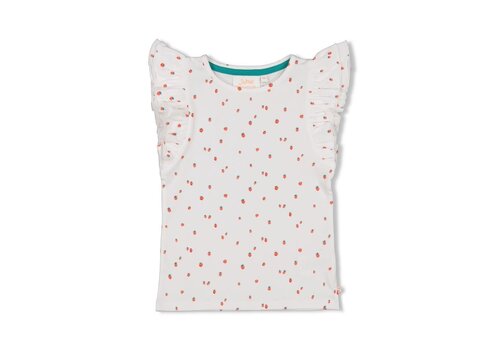 Jubel Jubel T-shirt AOP - Berry Nice Wit