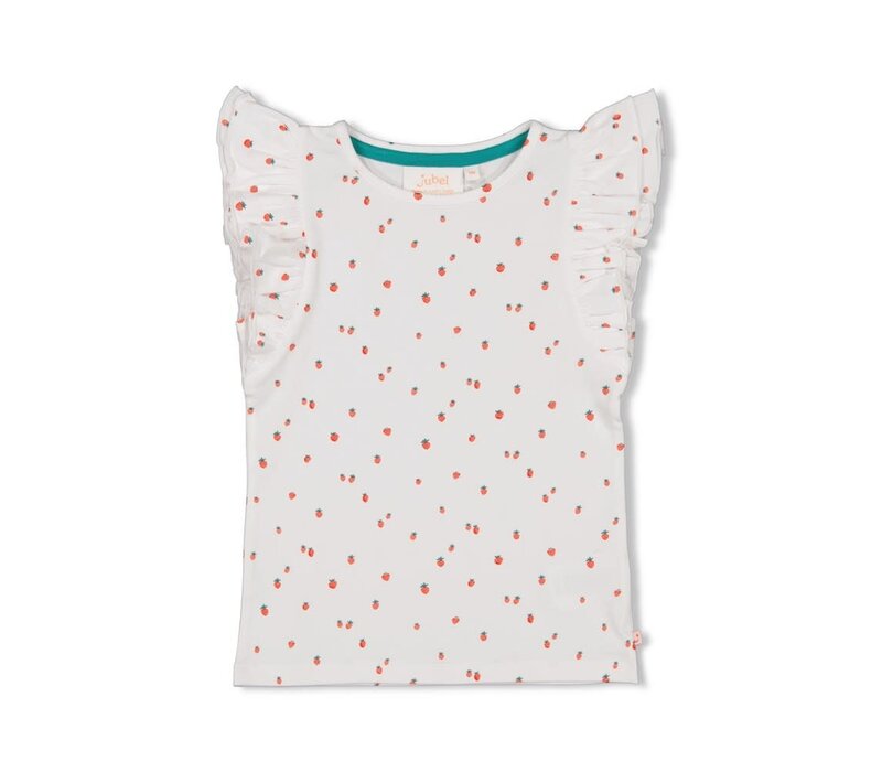 Jubel T-shirt AOP - Berry Nice Wit