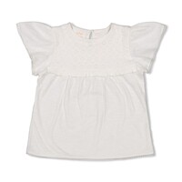 Jubel T-shirt broderie - Berry Nice Wit