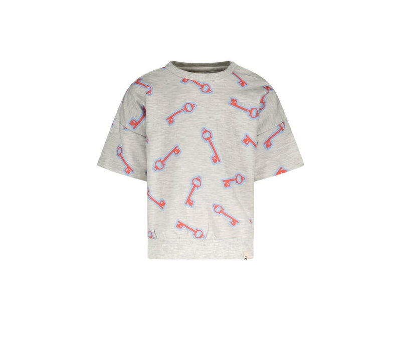 Lux The New Chapter sweater allover print grey