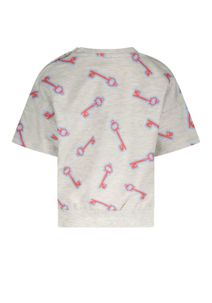 Lux The New Chapter sweater allover print grey