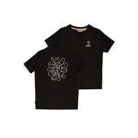 Moodstreet Boys t-shirt front + back print Black