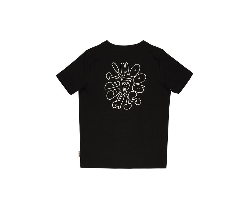 Moodstreet Boys t-shirt front + back print Black