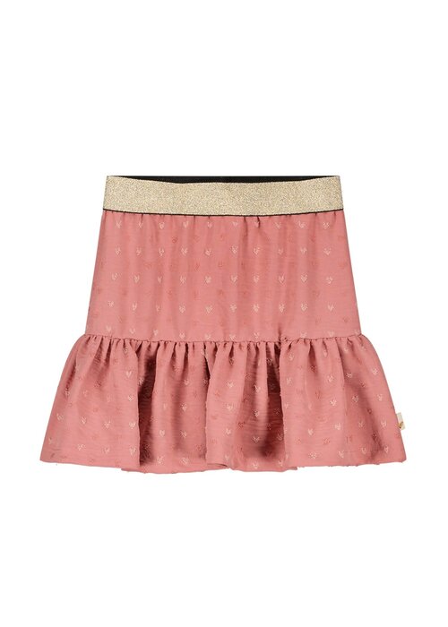 Moodstreet Moodstreet Girls skirt structure ruffle Dusty Rose