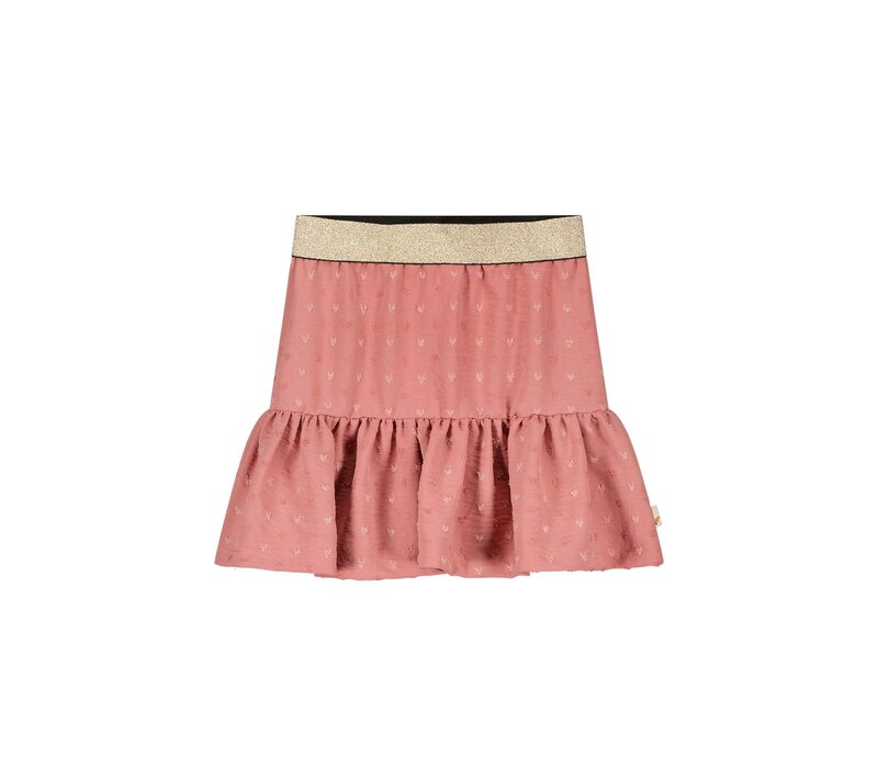 Moodstreet Girls skirt structure ruffle Dusty Rose