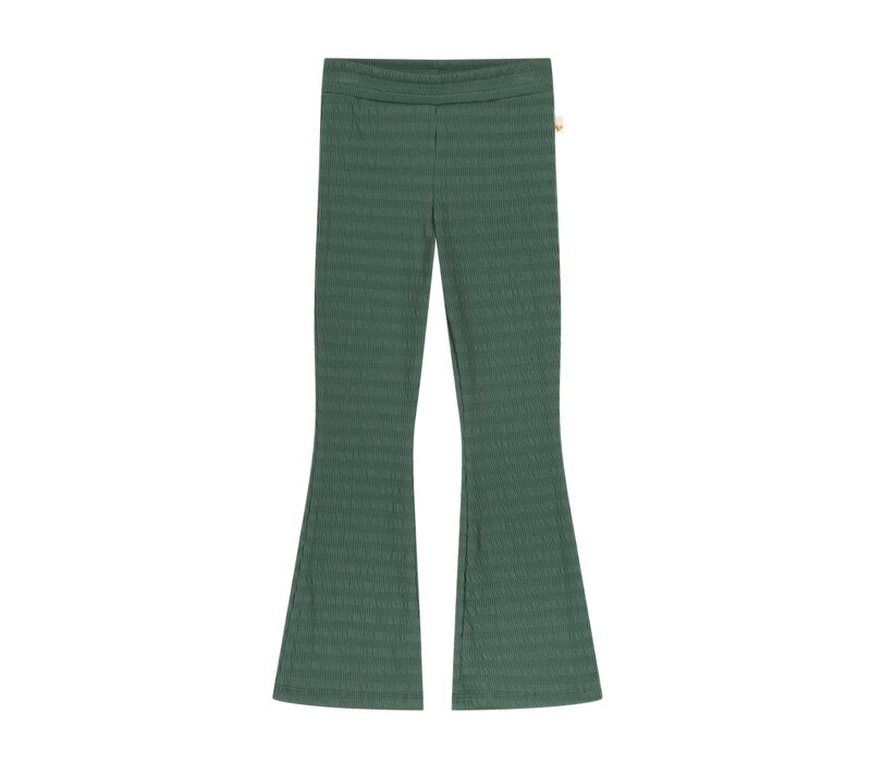 Moodstreet Girls flare pant structure Evergreen