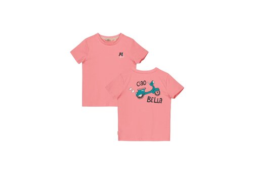 Moodstreet Moodstreet Girls t-shirt front + back print Pink