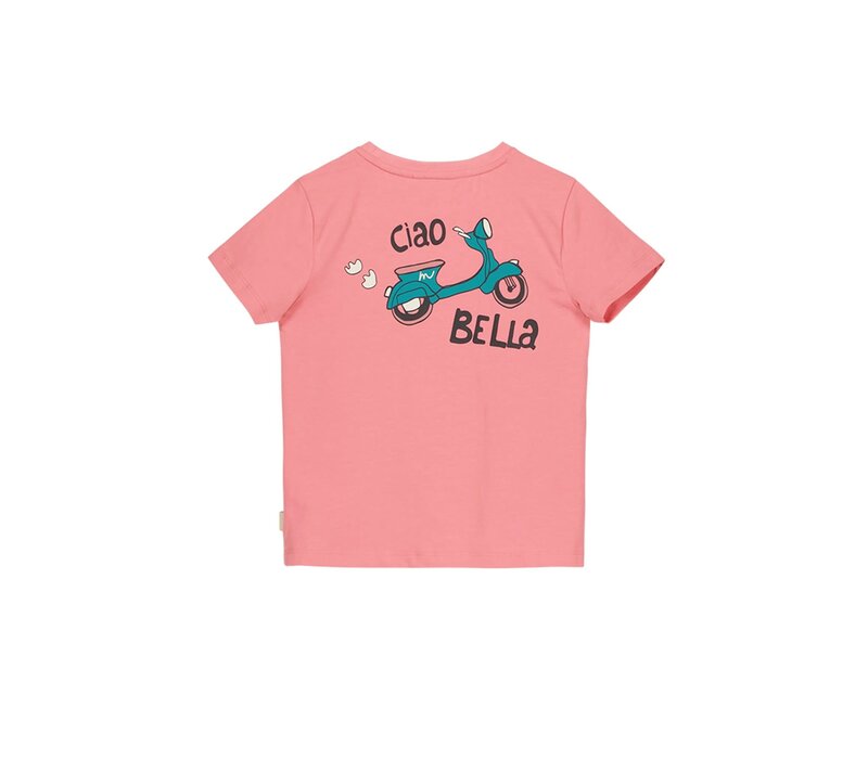 Moodstreet Girls t-shirt front + back print Pink