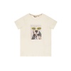 Moodstreet Moodstreet Girls t-shirt chest print Warm White