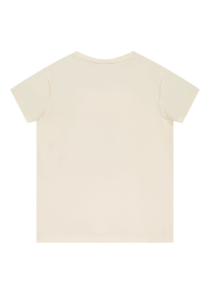 Moodstreet Girls t-shirt chest print Warm White