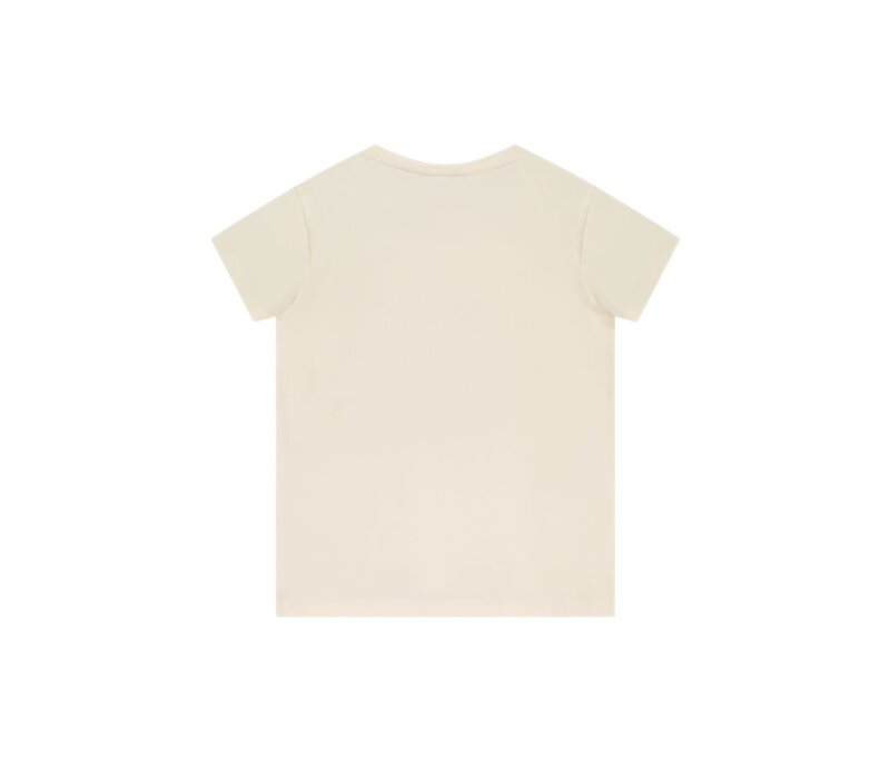 Moodstreet Girls t-shirt chest print Warm White