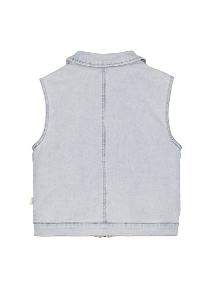 Moodstreet Girls denim gilet Extra Light Blue