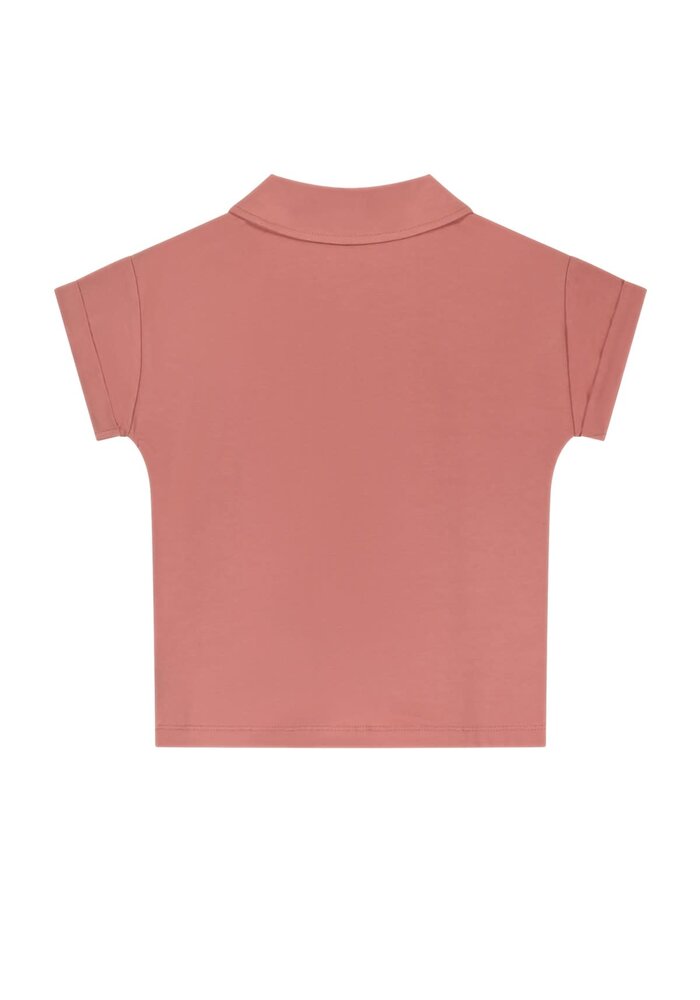 Moodstreet Girls blouse knot Dusty Rose