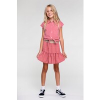 Moodstreet Girls blouse knot Dusty Rose