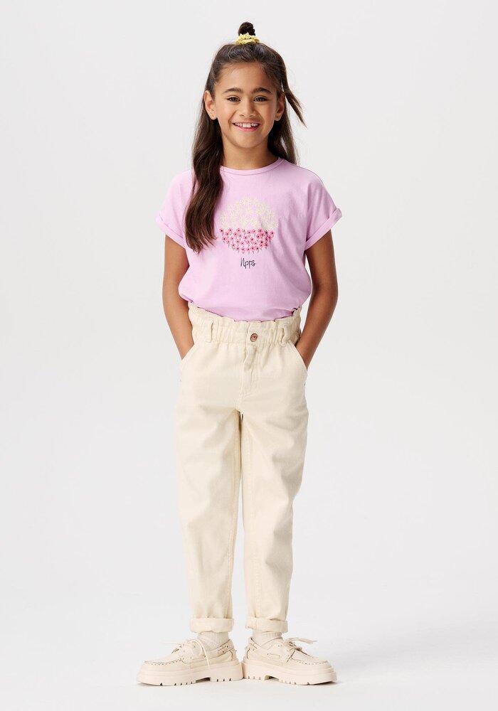 Noppies Girls Pants Effingham relaxed fit Whitecap Gray