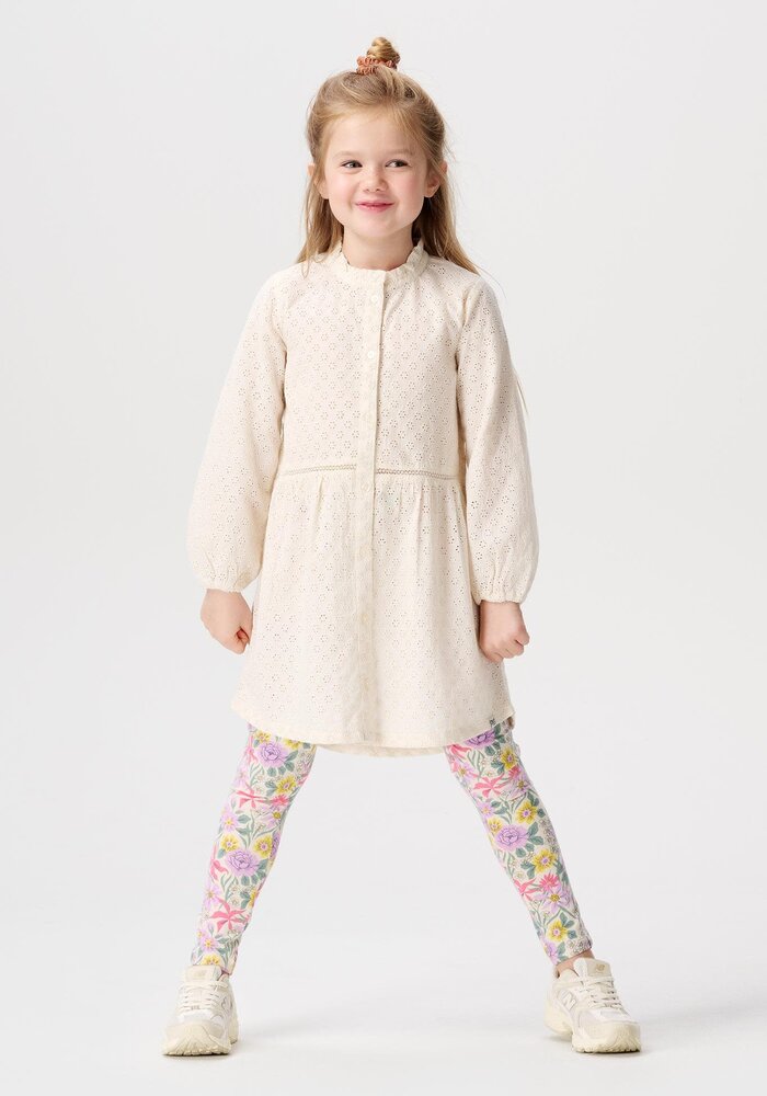 Noppies Girls Dress Enigma long sleeve Whitecap Gray