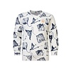 Noppies Noppies Boys Sweater Denyt long sleeve all over print Whisper White