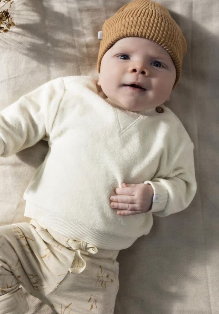 Noppies Unisex Pants Bellview slim fit allover print Oatmeal