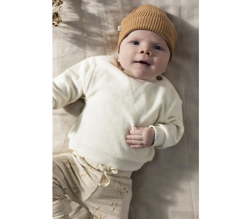 Noppies Unisex Pants Bellview slim fit allover print Oatmeal