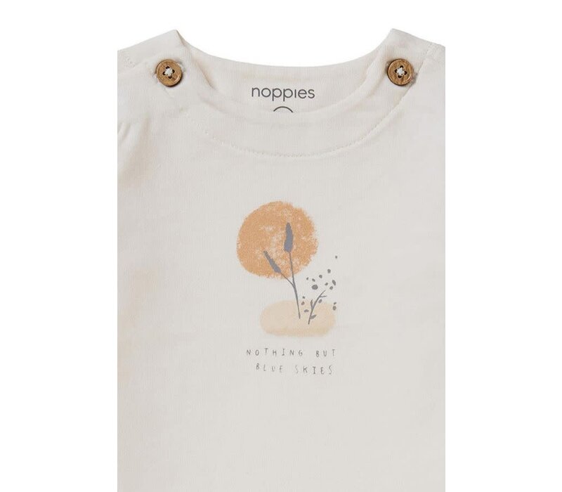 Noppies Unisex Tee Bethal long sleeve Whisper White