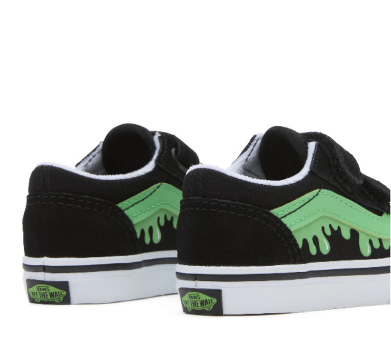 Vans Old Skool V GLOW SLIME BLACK/GREEN