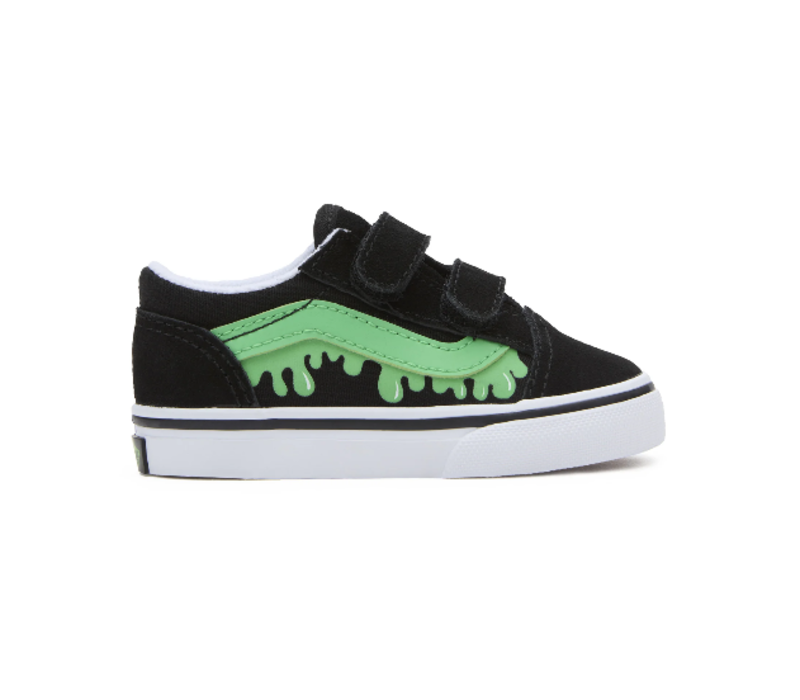 Vans Old Skool V GLOW SLIME BLACK/GREEN