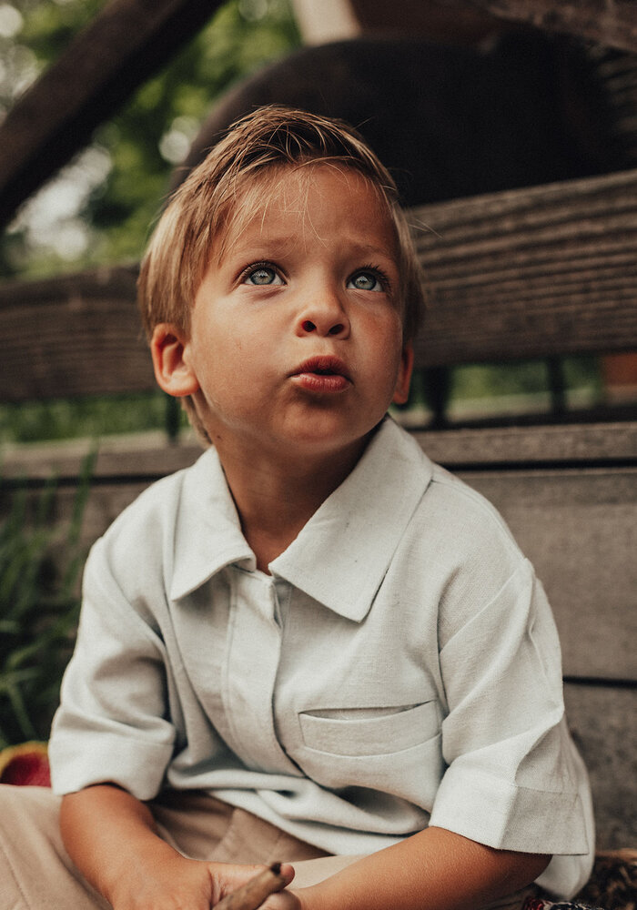 Baje Studio Lion shortsleeve baby blue