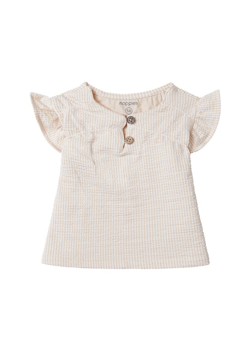 Noppies Noppies Girls Top Chippewa short sleeve Shifting sand