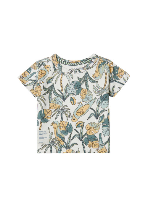 Noppies Noppies Boys Tee Banning short sleeve allover print Whitecap Gray