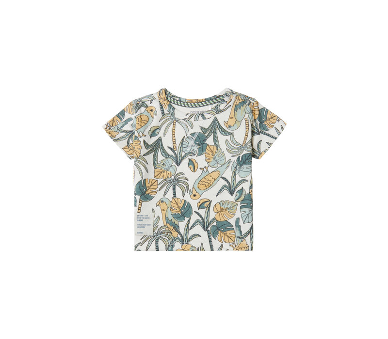 Noppies Boys Tee Banning short sleeve allover print Whitecap Gray