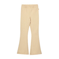 Moodstreet Girls flare pant flower jacquard Yellow