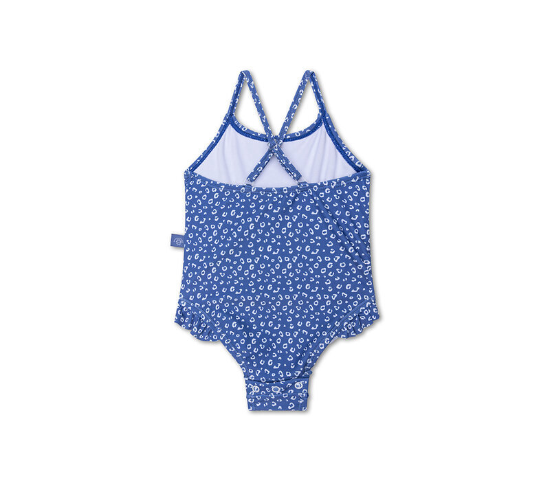 Swim Essentials BATHING SUIT Blue Leopard