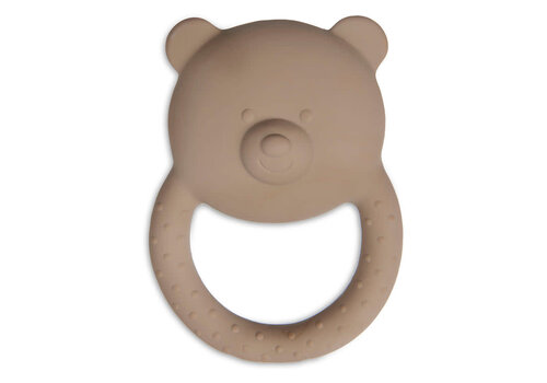 Jollein Jollein teething ring rubber teddy bear biscuit