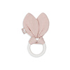 Jollein Bijtring siliconen Bunny ears Wild Rose