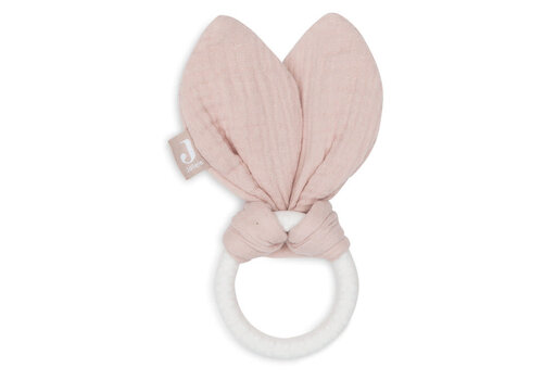 Jollein Jollein Bijtring siliconen Bunny ears Wild Rose