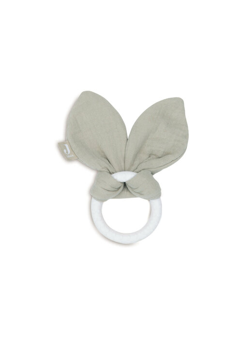 Jollein Jollein Bijtring siliconen Bunny ears Olive Green