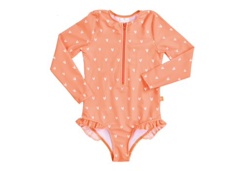 Swim Essentials Swim Essentials RASHGUARD GIRLS Orange Hearts