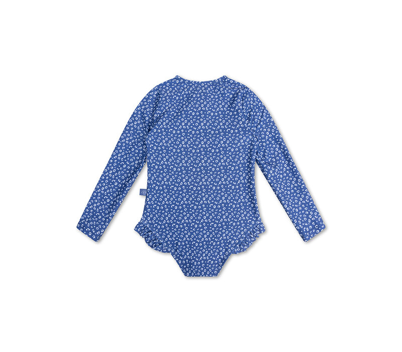 Swim Essentials RASHGUARD GIRLS Blue Leopard