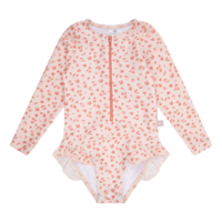 Swim Essentials RASHGUARD GIRLS Old Pink leopard