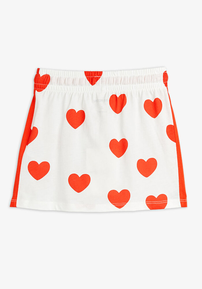 Mini Rodini Hearts aop skirt Red