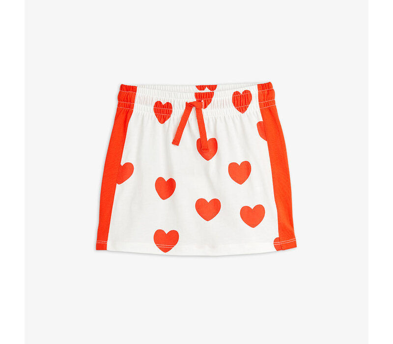 Mini Rodini Hearts aop skirt Red