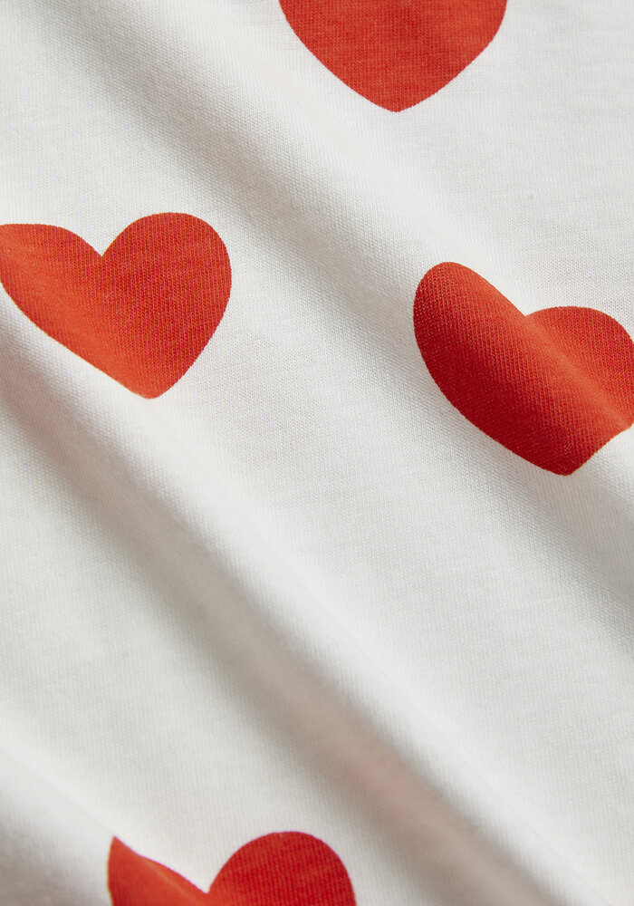 Mini Rodini Hearts aop skirt Red