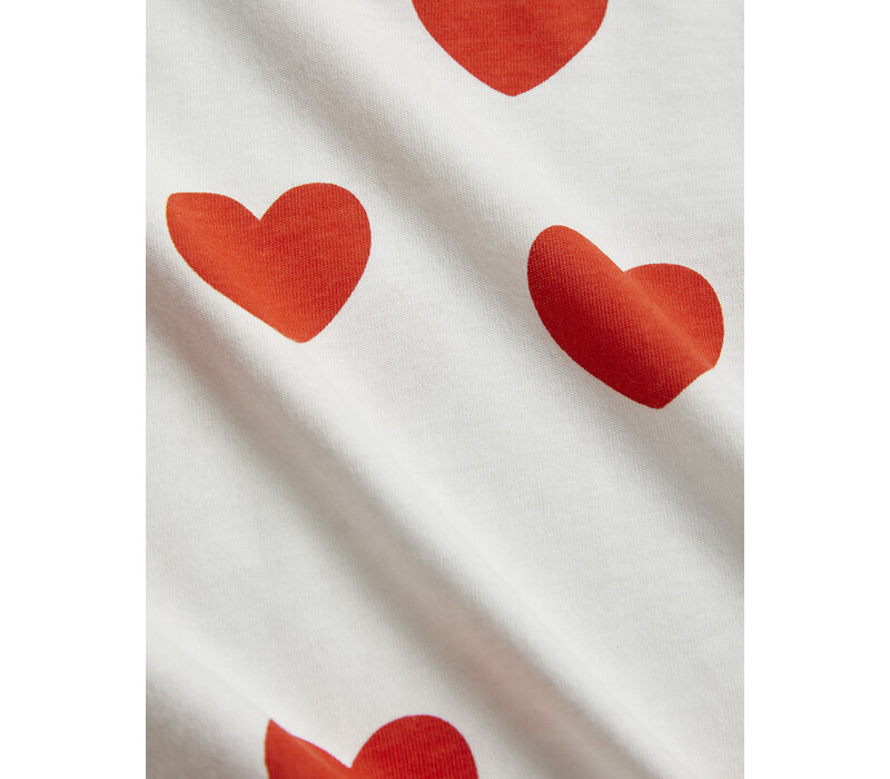 Mini Rodini Hearts aop skirt Red