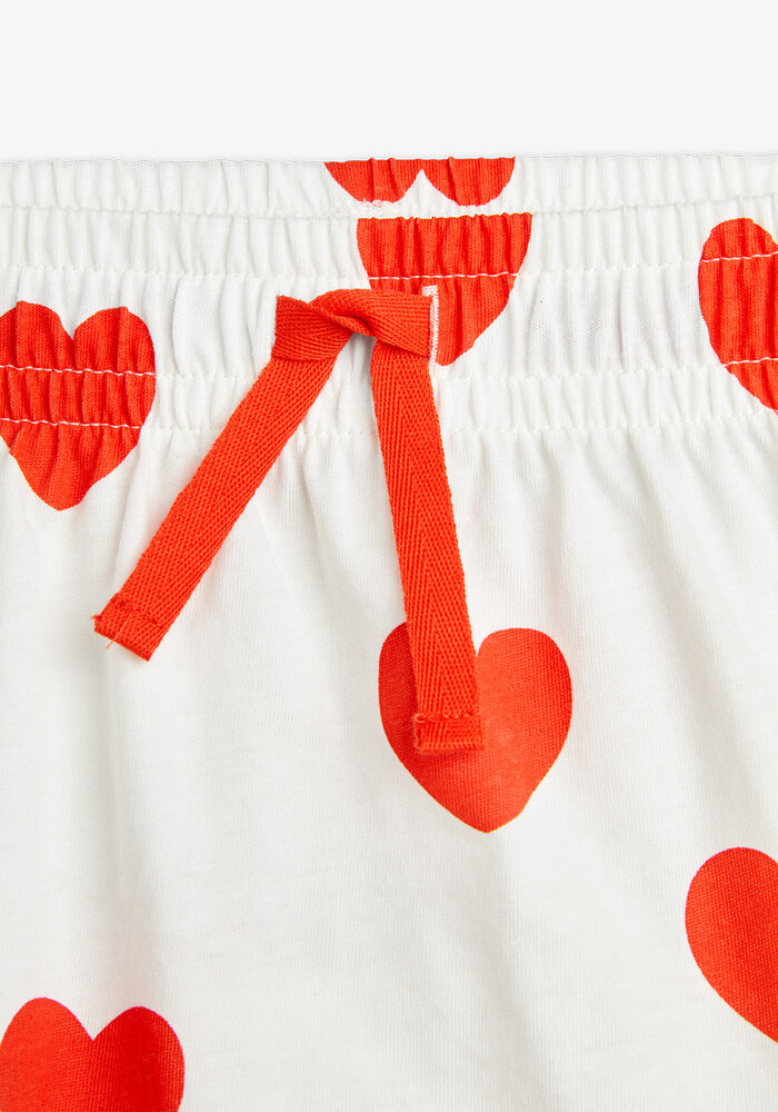 Mini Rodini Hearts aop skirt Red