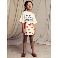 Mini Rodini Hearts aop skirt Red